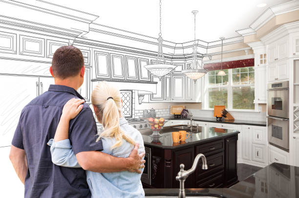 Professional Cabinet Refacing technician working in Titusville, NJ